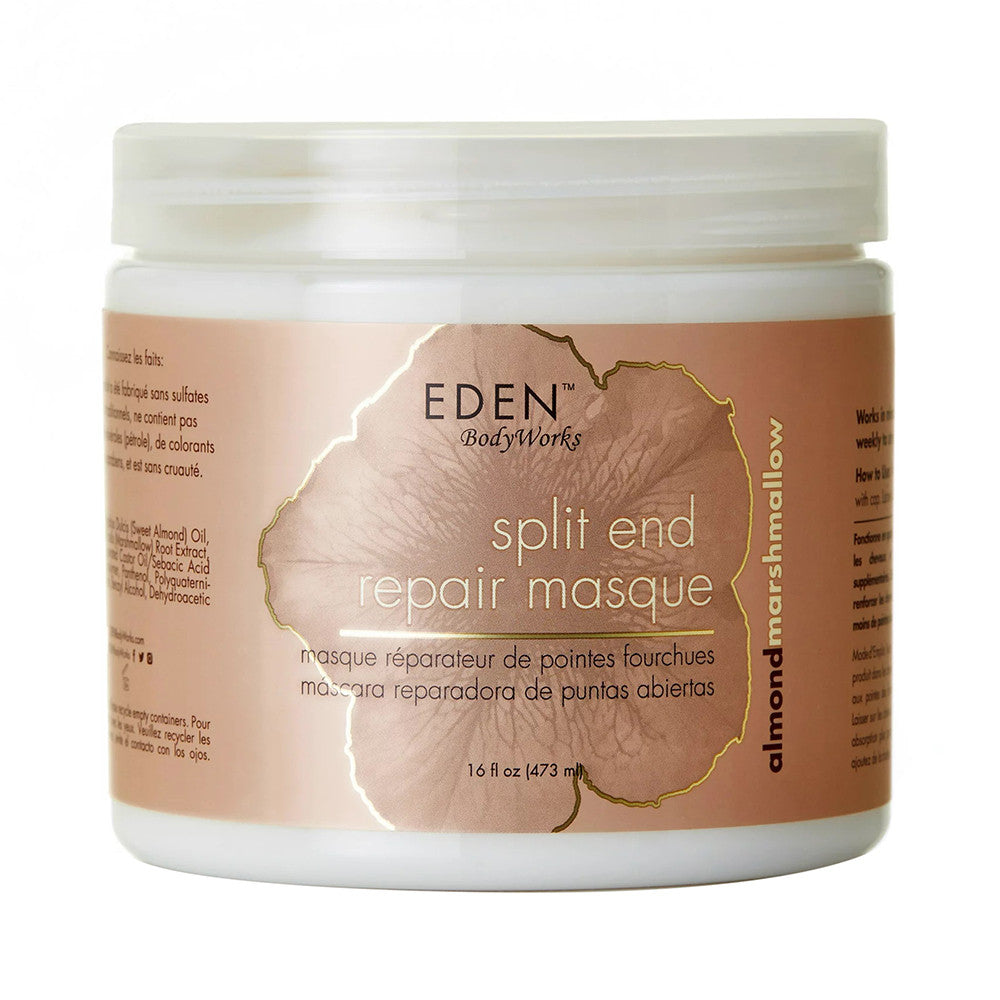 Eden BodyWorks Almond Marshmallow Split End Repair Hair Masque, 16 Oz